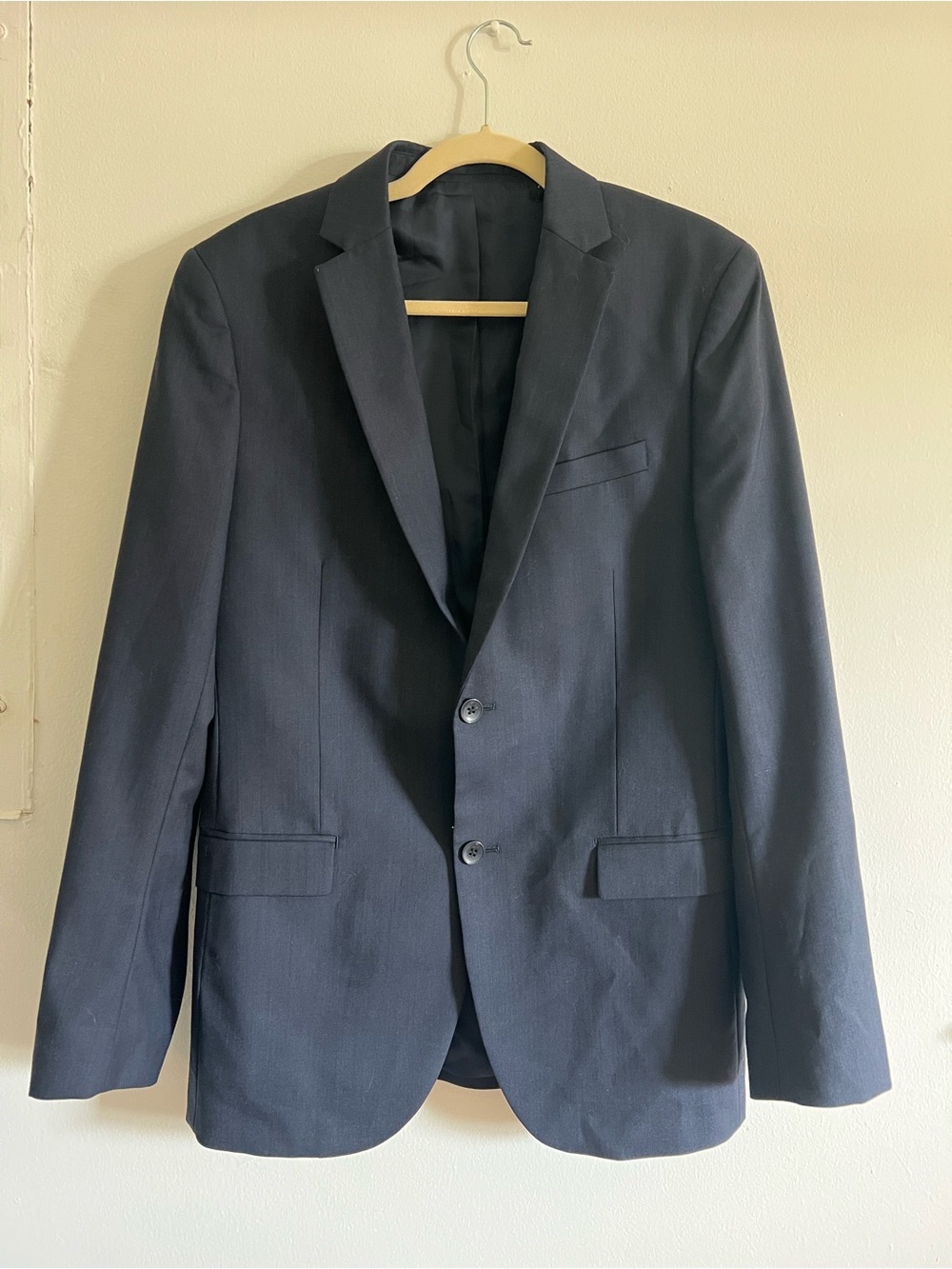 Theory Men's Navy Two-Button Tailored Suit Jacket